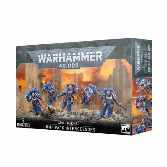 Miniature Warhammer Space Marines Jump Pack Intercessors Ultramarines Games Workshop - 1