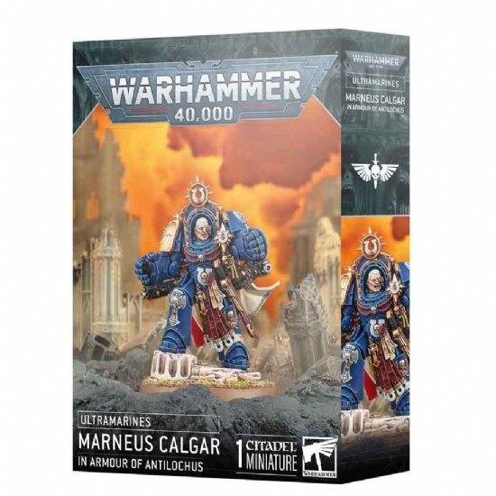 Miniature Warhammer Space Marines Marneus Calgar in Armatura di Antilochus Ultramarines  - 1