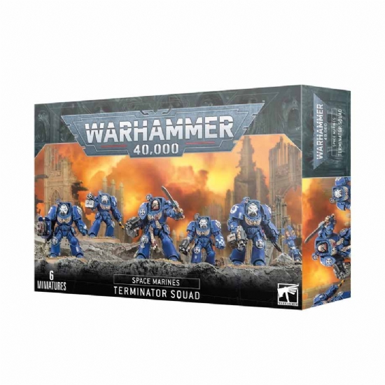 Miniature Warhammer Space Marines Terminator Squad Ultramarines Games Workshop - 1