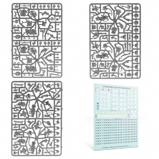 Miniature Warhammer Squadra Devastatrice degli Space Marines Devastator Squad bande da guerra Ultramarines Games Workshop - 2