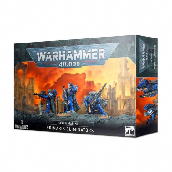 Miniature Warhammer Squadra Eliminatori degli Space Marines Primaris Eliminators bande da guerra Ultramarines Games Workshop - 1