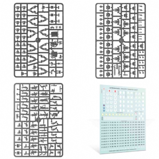Miniature Warhammer Squadra Tattica degli Space Marines Tactical Squad bande da guerra Ultramarines Games Workshop - 2