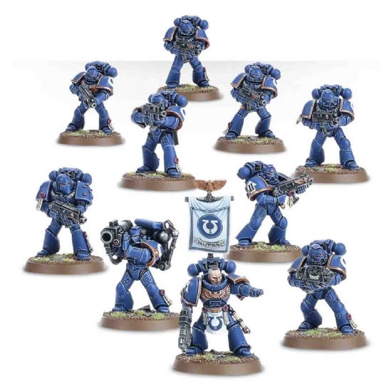 Miniature Warhammer Squadra Tattica degli Space Marines Tactical Squad bande da guerra Ultramarines Games Workshop - 2