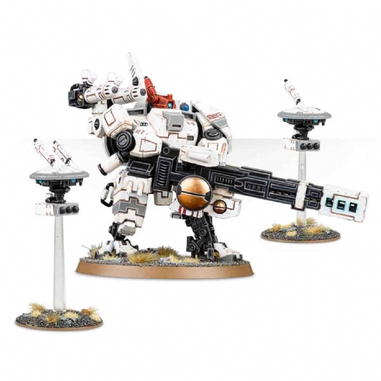 Miniature Warhammer Tau Empire Esoscheletro Broadside Battlesuit bande da guerra Armate Xeno Games Workshop - 2
