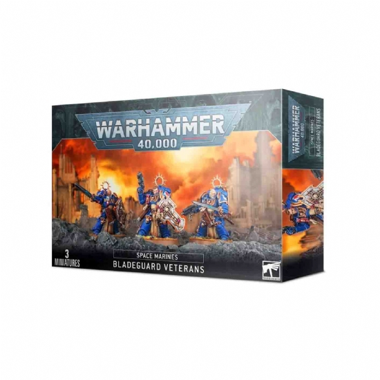 Warhammer Veterani Guardie della Lama degli Space Marines Bladeguard Veterans bande da guerra Ultramarines Games Workshop - 1