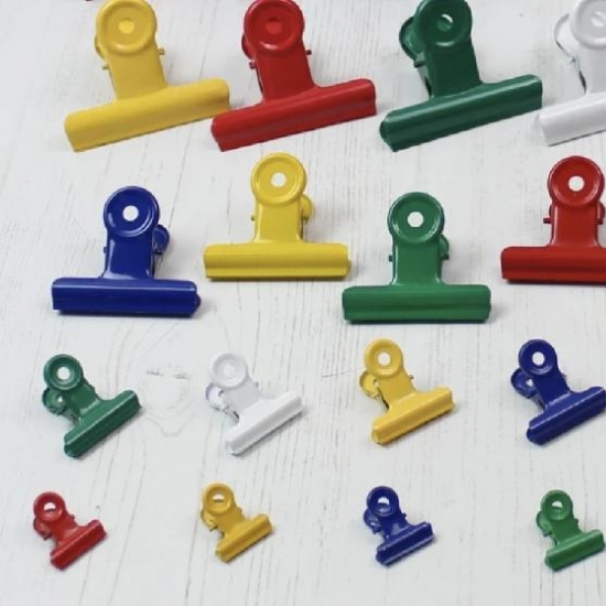 Molle Fermacarte in Metallo Verniciato Multicolor set da   2 5  3  4  5 CM - 1