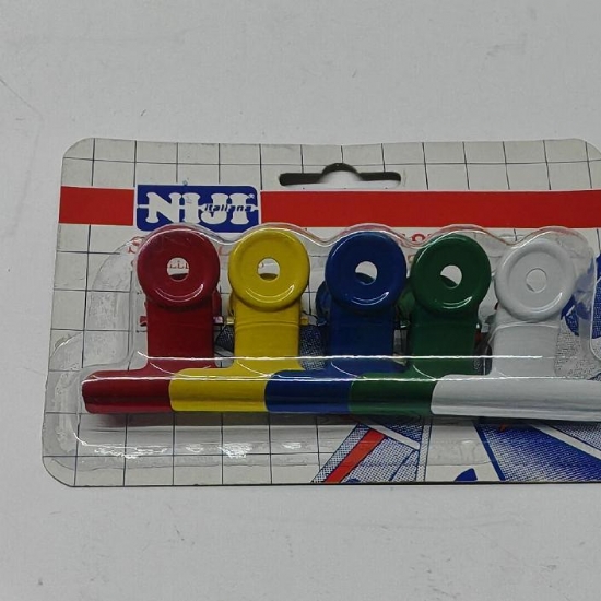 Molle Fermacarte in Metallo Verniciato Multicolor set da   2 5  3  4  5 CM - 2