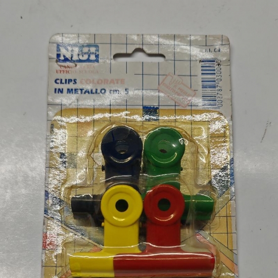 Molle Fermacarte in Metallo Verniciato Multicolor set da   2 5  3  4  5 CM - 2