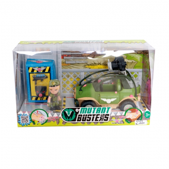 Mutant Busters - macchina militare spara missili da guerra - con soldato armibattaglia - 1