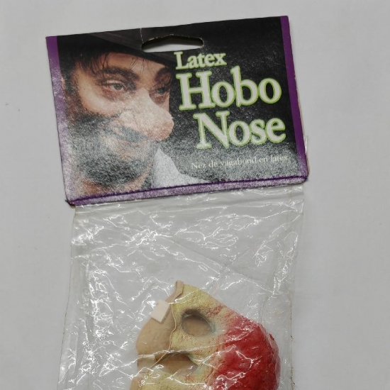 Naso Gomma Mostro Halloween Rosso Giallo per Travestimenti Horror Orrore - 1