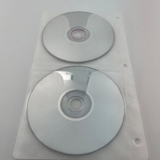 Pagine Buste Porta CD DVD con Pagine Doppie per Raccoglitore ad Anelli Confezione da 25 Pezzi - 2