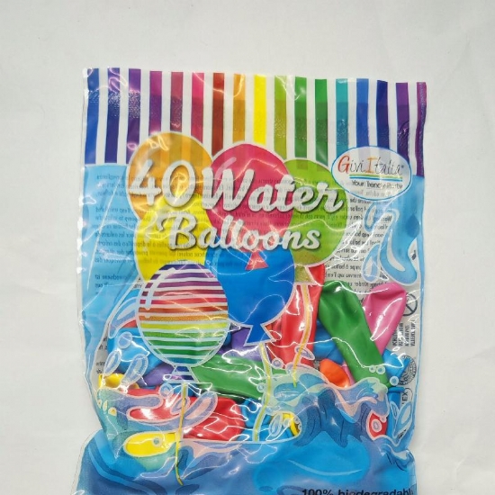Palloncini ad Acqua 40 Pezzi Colori Assortiti Water Balloons Givi Italia - 2