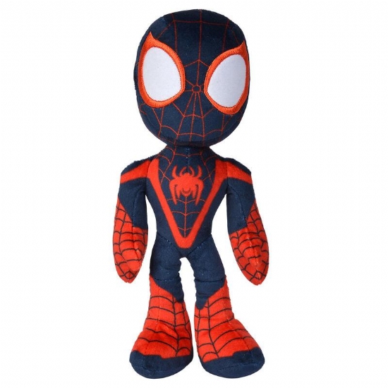 Peluche Spiderman Miles Morales Marvel Simba Occhi  si Illuminano al Buio 25 cm - 1