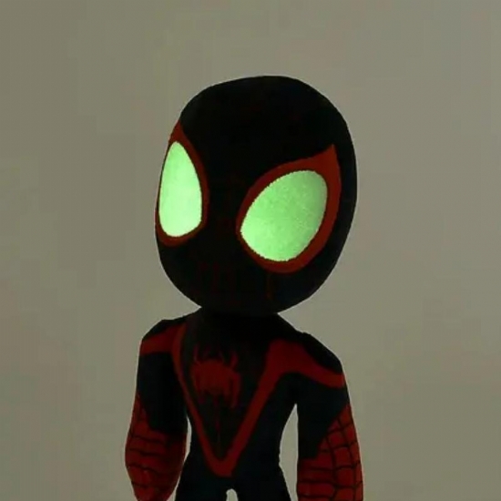 Peluche Spiderman Miles Morales Marvel Simba Occhi  si Illuminano al Buio 25 cm - 2
