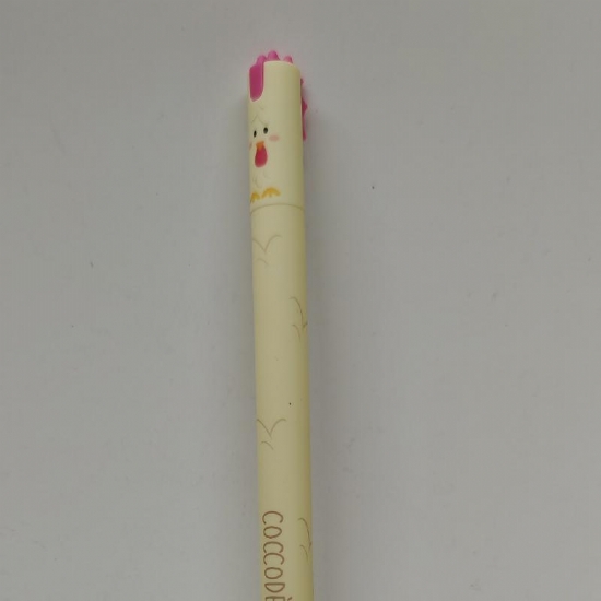 Penna Queen Coccode  Sfera  Gel Cancellabile con Gommino per Cancellare  Inchiostro Rosso 0 7mm - 2