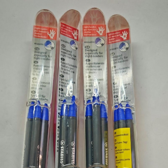 Penna Roller Sferografica  Stabilo S Move Easy per Destri e Mancini Fusto Colorato Impugnatura Antiscivolo Sagomata in Dotazione 3 Ricariche - 2