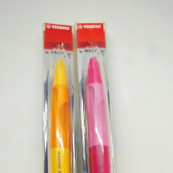 Penna Roller Sferografica  Stabilo S Move Easy per Destri e Mancini Fusto Colorato Impugnatura Antiscivolo Sagomata in Dotazione 3 Ricariche - 2