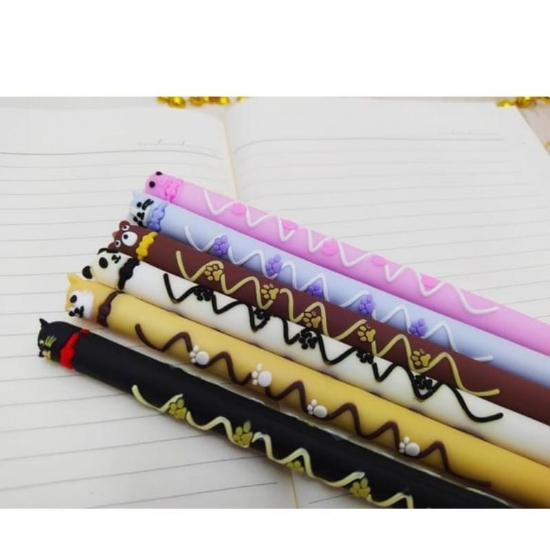 Penna Sfera Gel Cancellabile Lebez Chocolate Pet Pen Tema Animali Assortiti - 2