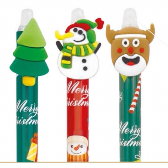 Penna Sfera a Scatto Cancellabile con Top Lebez Natalizia - 2