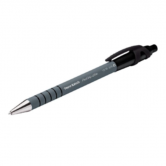 Penna Sfera a Scatto PaperMate Flexgrip Ultra Punta 1mm Colore Nero Verde - 1