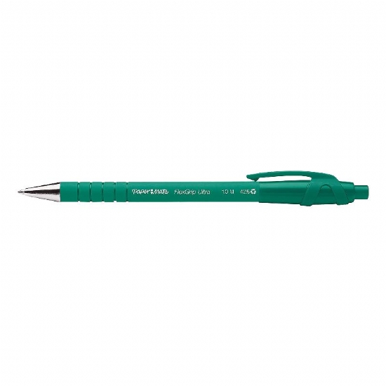 Penna Sfera a Scatto PaperMate Flexgrip Ultra Punta 1mm Colore Nero Verde - 2