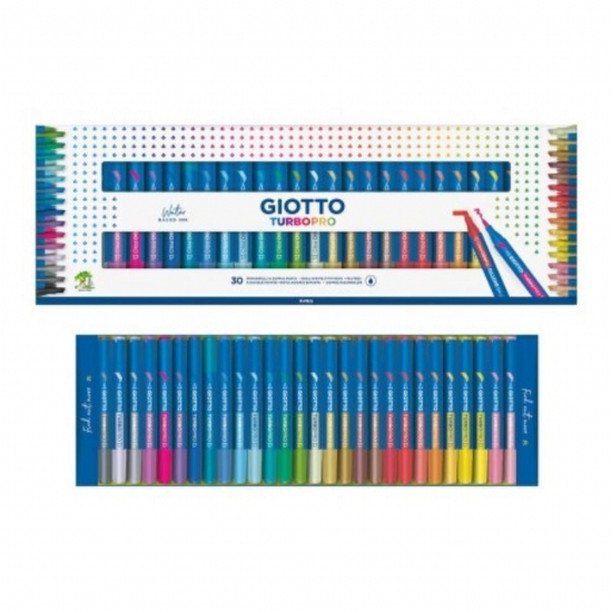 Pennarello Doppia Punta Giotto Turbo Pro Fila 30 Pezzi - 1