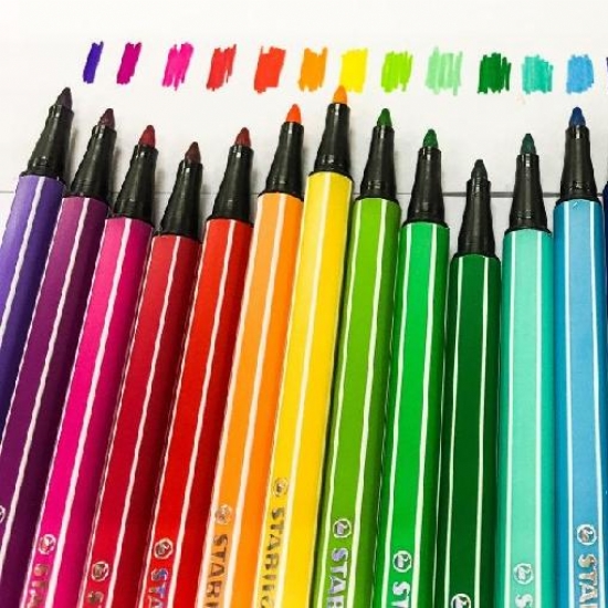 Pennarello Premium STABILO pen 68 Colore Pastello e Fluorescente Assortiti - 1