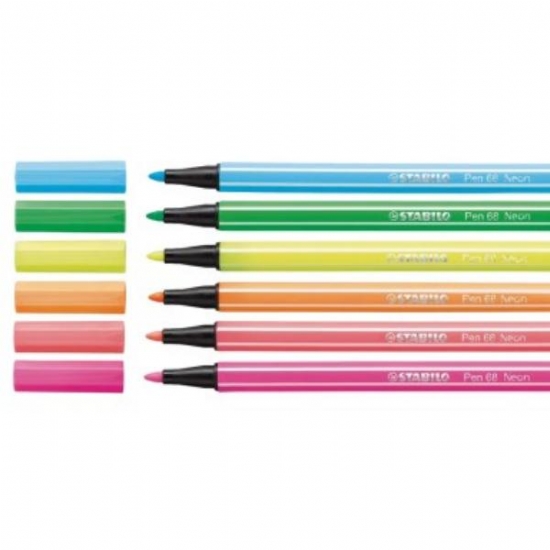 Pennarello  STABILO Pen Point 68 Fluorescente Set 6 Pezzi - 2