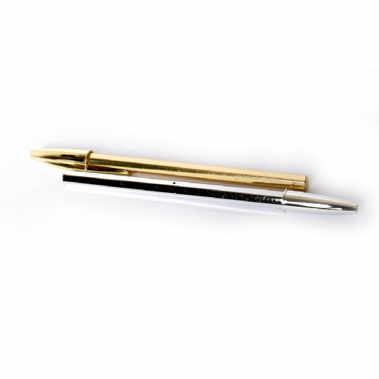 Bic Cristal Medium - SPECIAL EDITION Penna Dorata Oro e Argentata Argento - Penna a sfera - Blu Nero - 1