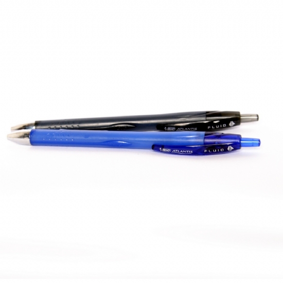 Bic Atlantis Fluid - Penna a sfera - Scrittura fluida - Blu Nero - 1