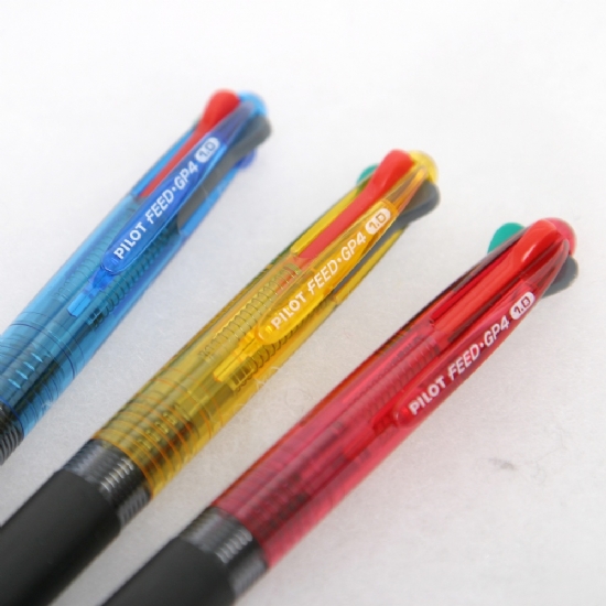 Feed GP4 Pilot - penna biro Blu Nero Verde Rosso 4 colori diversi compresi - 2
