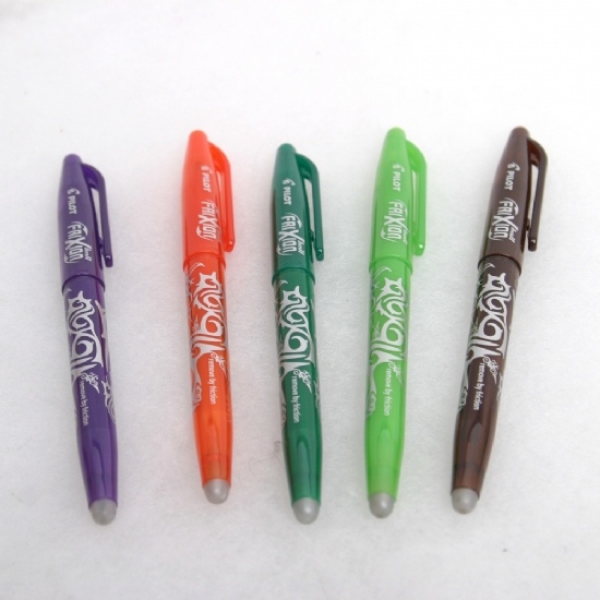 Frixion Pilot - penna gel cancellabile Nera Rossa Blu Verde Viola Arancione Marrone - 2