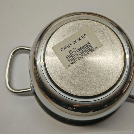 Pentola Casseruola Acciaio Inossidabile Inox Diametro 14 cm - 2