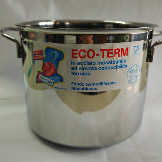 Pentola Casseruola Eco Term Acciaio Inossidabile Inox Diametro 20 cm - 1