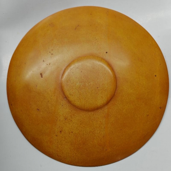 Piatto Porta Candele Decorativo Afrika Rotondo di Pietra con Motivi Geometrici Incisi a Mano 25cm Diametro  Vari Colori - 2