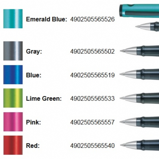 Pilot Explorer Gel Rollerball Penna a Sfera con Cappuccio Colori Metallizzati Azzurro Rosso Blu Verde Rosa - 1