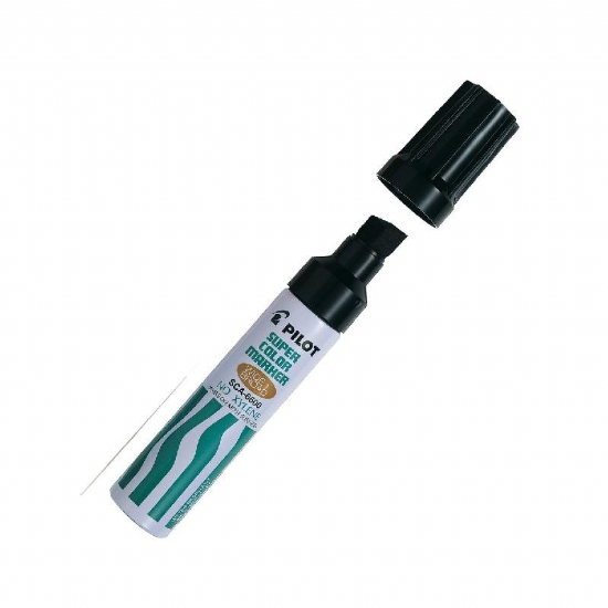 Pilot  Marcatore Super Colore Permanente SCA6600 Punta Maxi Nero - 1
