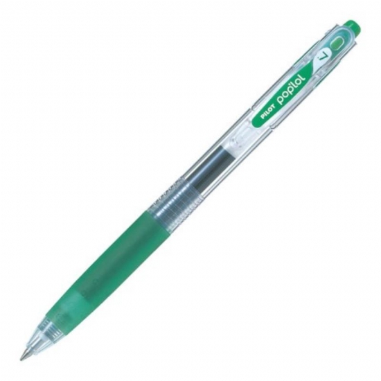 Pilot Poplol 7mm Penna con Clicker Gel Inchiostro Nero Rosso Blu Verde e Colori Fluo - 2