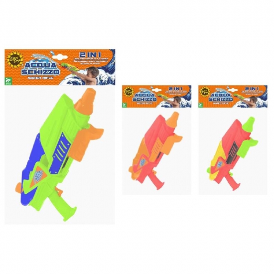 Pistola ad Acqua Globo 38 cm Acqua Schizzo 2 in 1 Spruzzo Continuo e a Scatti - 1