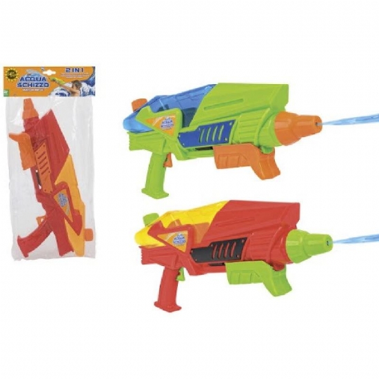 Pistola ad Acqua Globo 38 cm Acqua Schizzo 2 in 1 Spruzzo Continuo e a Scatti - 2