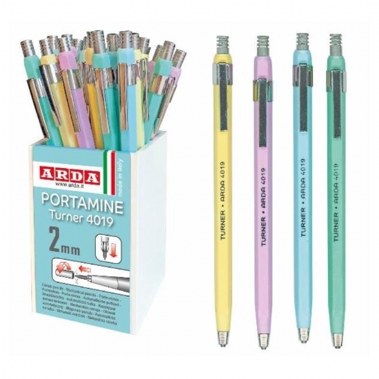 Portamine Turner 4019 Arda Mine 2mm Fusto Esagonale Color Pastello - 2