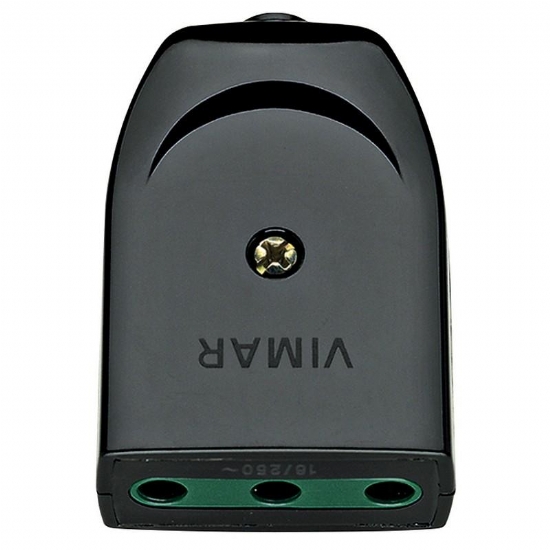 Presa Bipresa Volante Vimar 223 2P T 16A P17/11 Assiale Nero - 1