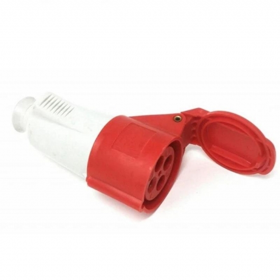  Presa Volante Industriale Trifase GEWISS GW62008 Serie 4 Poli IP44 16A 380V Colore Rosso  - 1