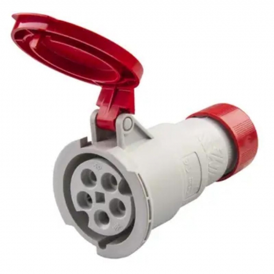  Presa Volante Industriale Trifase Ilme PE1665PV Serie Pluso 5 Poli IP44 16A 380V Colore Rosso  - 2