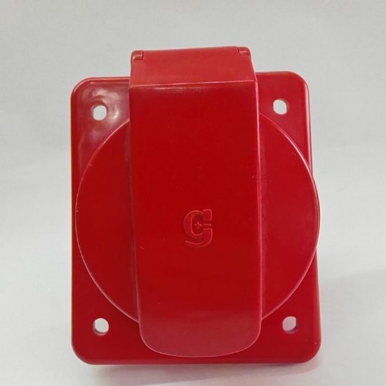  Presa da Incasso Protetta Industriale Trifase Gewiss GW93002129 4 Poli IP44 32A 380V 415V 6H Colore Rosso  - 1