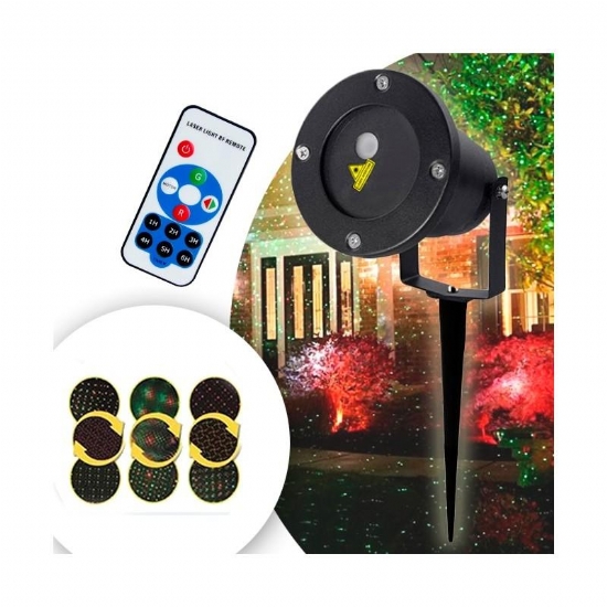 Proiettore Laser da Esterno Outdoor Lawn Laser Light Decorazioni Natalizie o Feste - 2