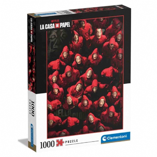 Puzzle della Casa di Carta Bella Ciao da 1000 pezzi Clementoni La Casa de Papel Netflix - 1