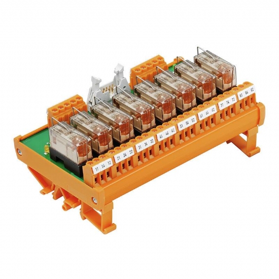 RSM 8RS 24VDC LP GEM Modulo a Rele 8 Contatti 24V 6A 1113561001 Weimuller - 1