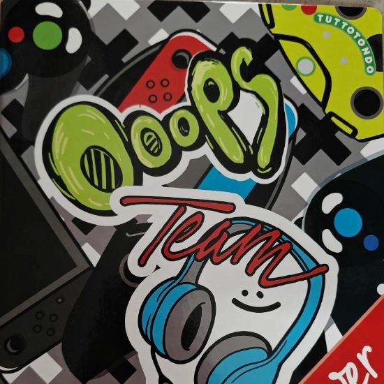 Raccoglitore A4 anelli Seven Linea SJ Gang Boy Vari Temi Skateboard Basket Videogiochi Joystick Console Stilizzate Colori Vivaci Motivi Pixel Stelle - 2