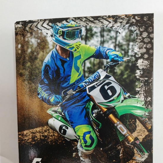 Raccoglitore A5 anelli BM SCOTT Tema Moto da Cross Animali Paesaggio - 2